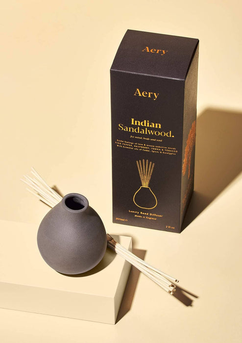 Indian Sandalwood Reed Diffuser - Pepper Raspberry and Tonka Fernweh Collection Aery Wholesale 