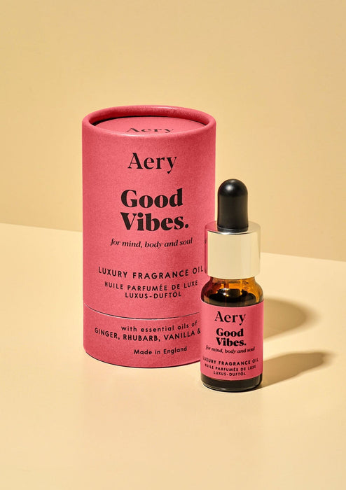 Good Vibes Fragrance Oil - Ginger Rhubarb and Vanilla Aroma Therapy Aery Wholesale 