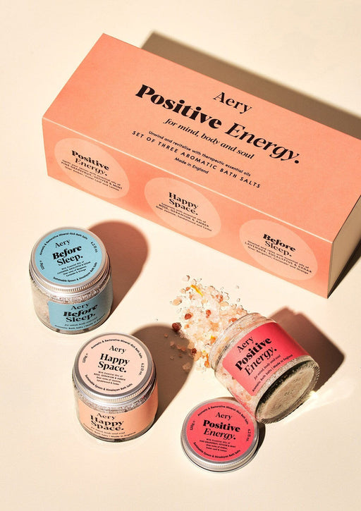 Positive Energy Bath Salt Gift Set Aroma Therapy Aery Wholesale 