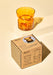 Glass Tea Light holder in Amber Candle Holders Aery Wholesale 