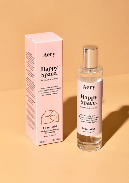 Happy Space Room Mist - Rose Geranium and Amber Aroma Therapy Aery Wholesale 