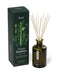 Green Bamboo diffuser by Aery displayed next to product packaging on white bacground 