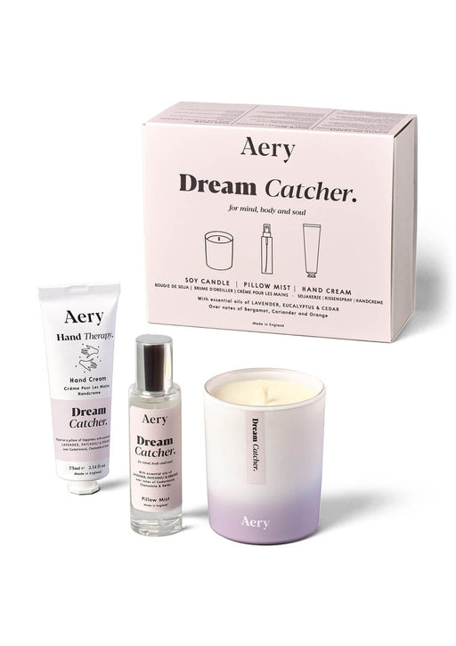 Lilac Dream Catcher gift set by Aery displayed on white bacground 