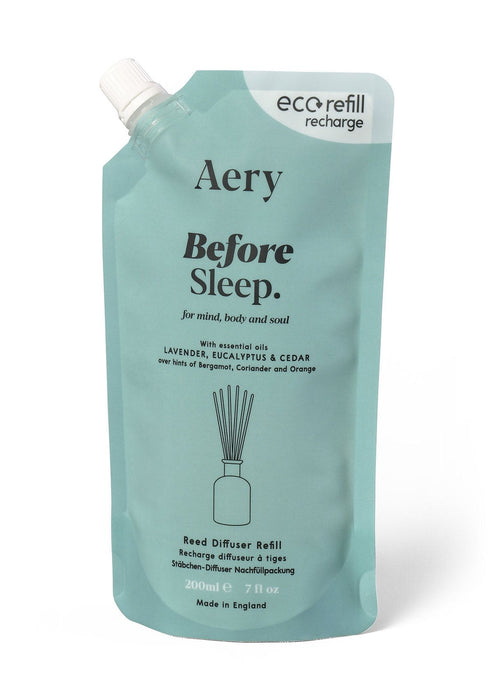 Blue Before Sleep reed diffuser refill pouch by aery 