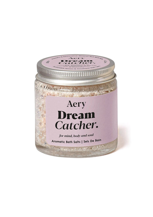 Lilac mini bath salts by Aery on white bacground 