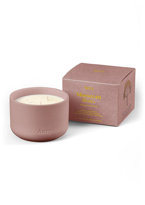 Moroccan Rose Triple Wick Candle Fernweh Collection Aery Living 