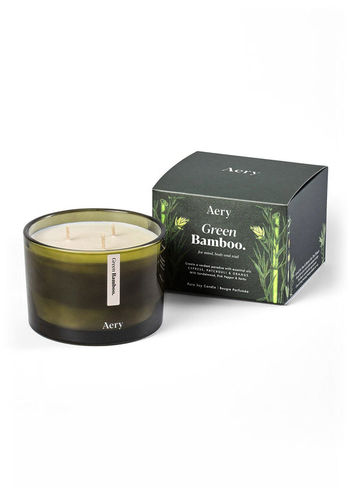 Green Bamboo Triple Wick Candle 450g Aery Wholesale 