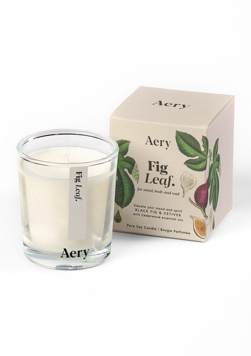 Fig Leaf Mini Candle Botanical Aery Living 