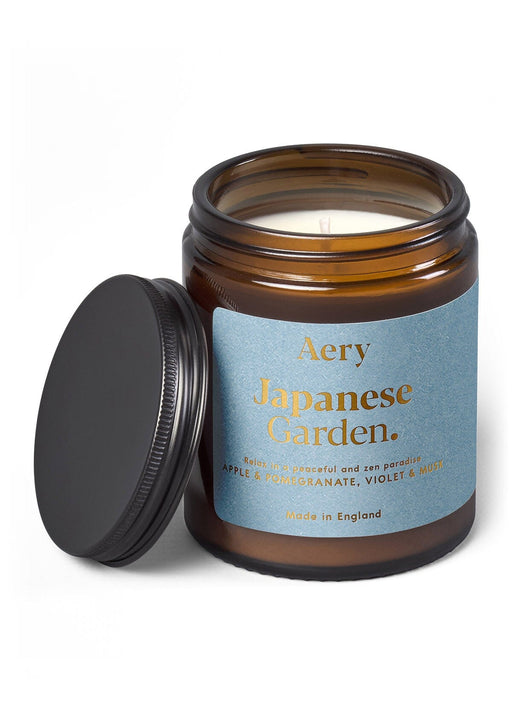 Japanese Garden Scented Jar Candle - Apple Pomegranate and Musk Fernweh Collection Aery Living 