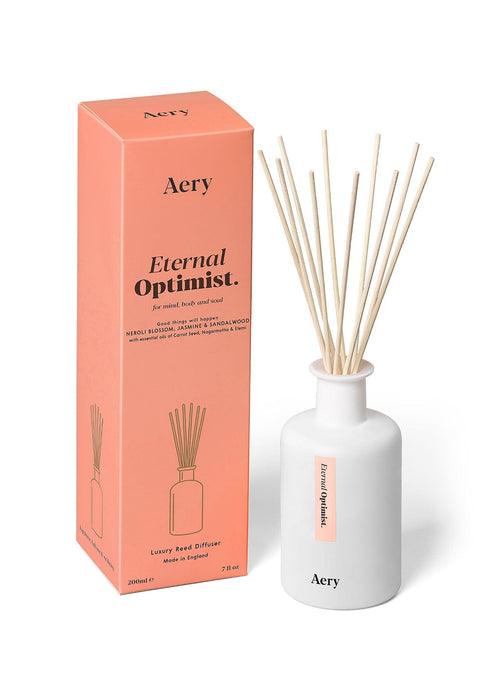 Eternal Optimist Reed Diffuser - Neroli Blossom Jasmin and Sandalwood Aroma Therapy Aery Wholesale 