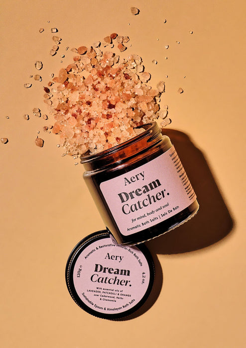 Dream Catcher Bath Salts - Lavender Patchouli and Orange Mini Amber Glass Aery Wholesale 