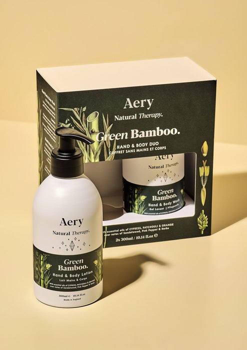 Green Bamboo Hand & Body Wash and Lotion Botanical Aery Wholesale 