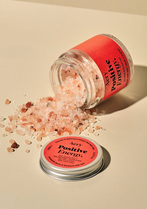 Positive Energy Mini Bath Salts - Pink Grapefruit Vetiver and Mint Aroma Therapy Aery Wholesale 