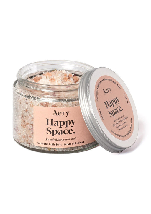 Happy Space Bath Salts - Rose Geranium and Amber Aroma Therapy Aery Wholesale 