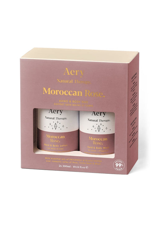 moroccan rose body wash and lotion duo gift set