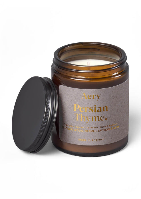 aery living persian thyme scented jar candle